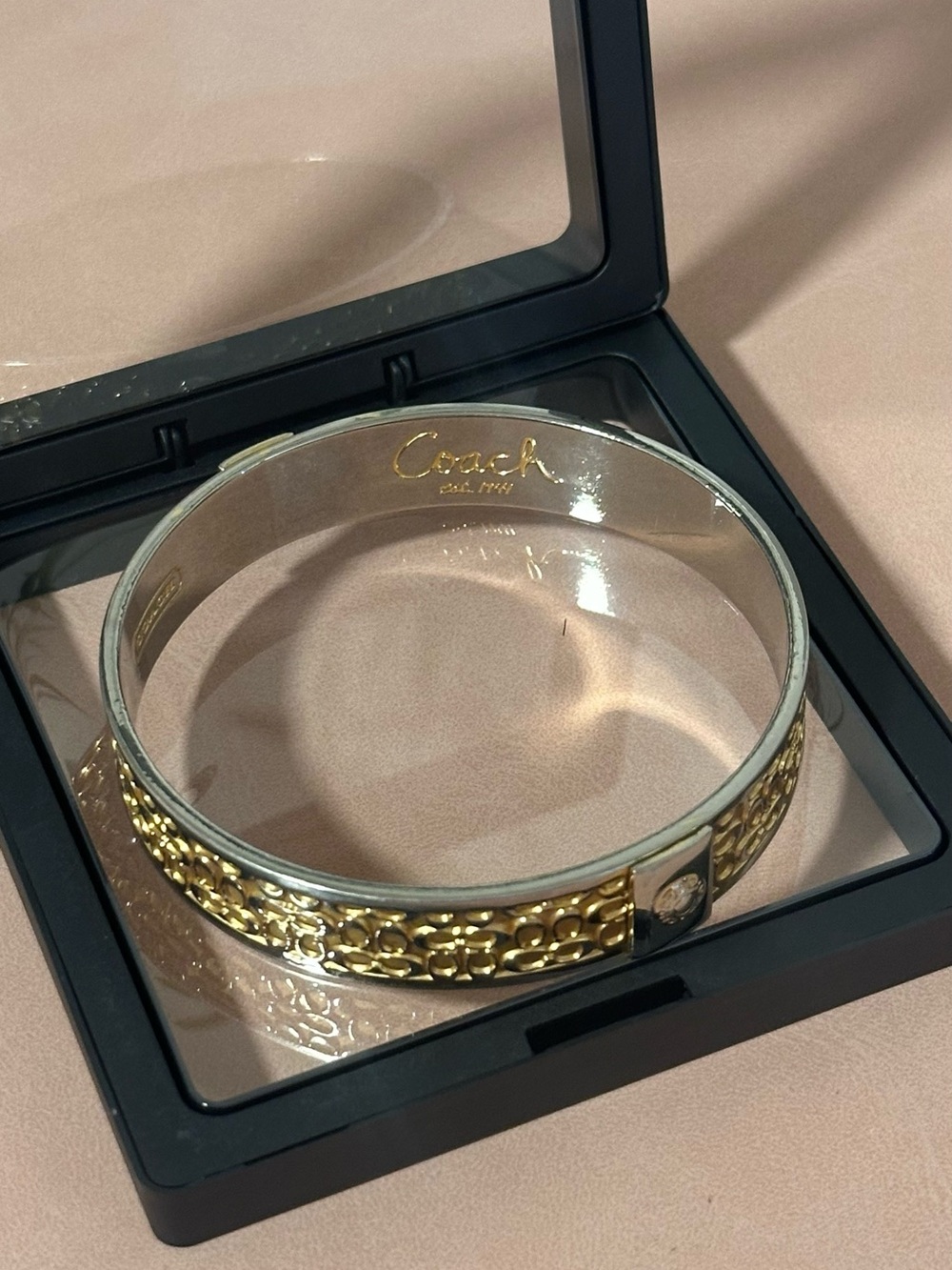 Coach Gold & silver Bangle Bracelet